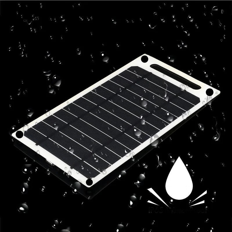 Painel solar 5V USB Tipo-C Carregamento Kit flexível portátil leve Mini sistema para telefones Carro Camping Caminhadas Bancos de energia IP65