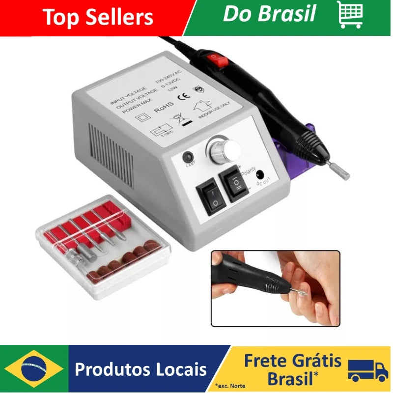 Lixadeira Lixa Motor De Unha Elétrica Profissional Mercedes 2000